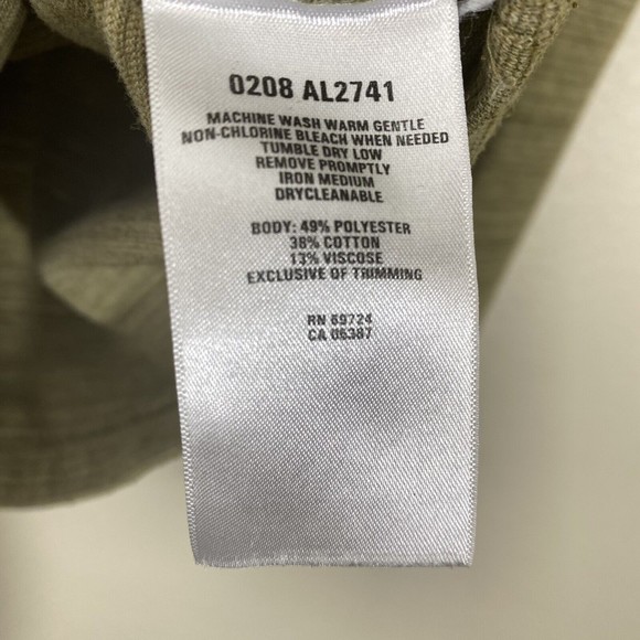 Columbia Womens Shirt Size Small Active Green AL2741 Long Sleeve Pullover - Picture 8 of 9